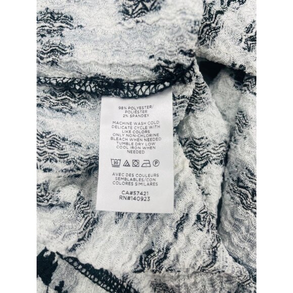 LOFT WOMEN Animal Print Twist Sleeve Top Small - Picture 9 of 11